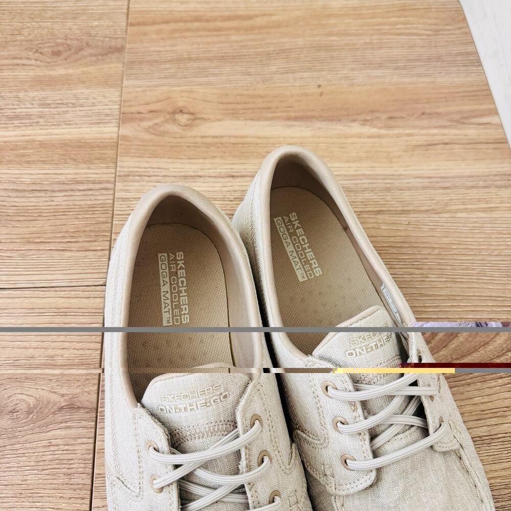 Skechers Women's GOwalk Lite - Isla boat shoes Beige Size 9 - Picture 9 of 11